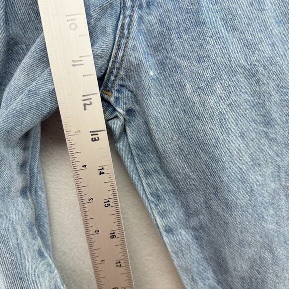 Abercrombie Fitch Jeans Men's 32x34 Blue Rigid Denim Baggy Carpenter Light Wash - Picture 7 of 9